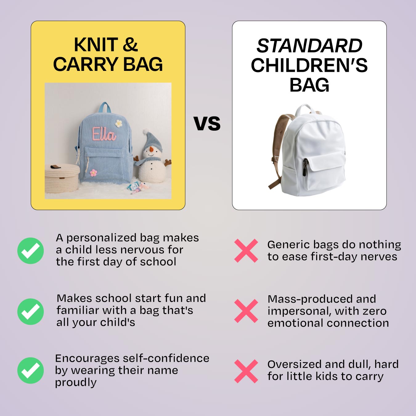 Beloved's - Personalized Knitted Backpack